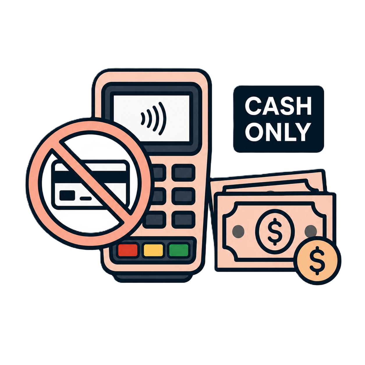 Card terminals outage icon